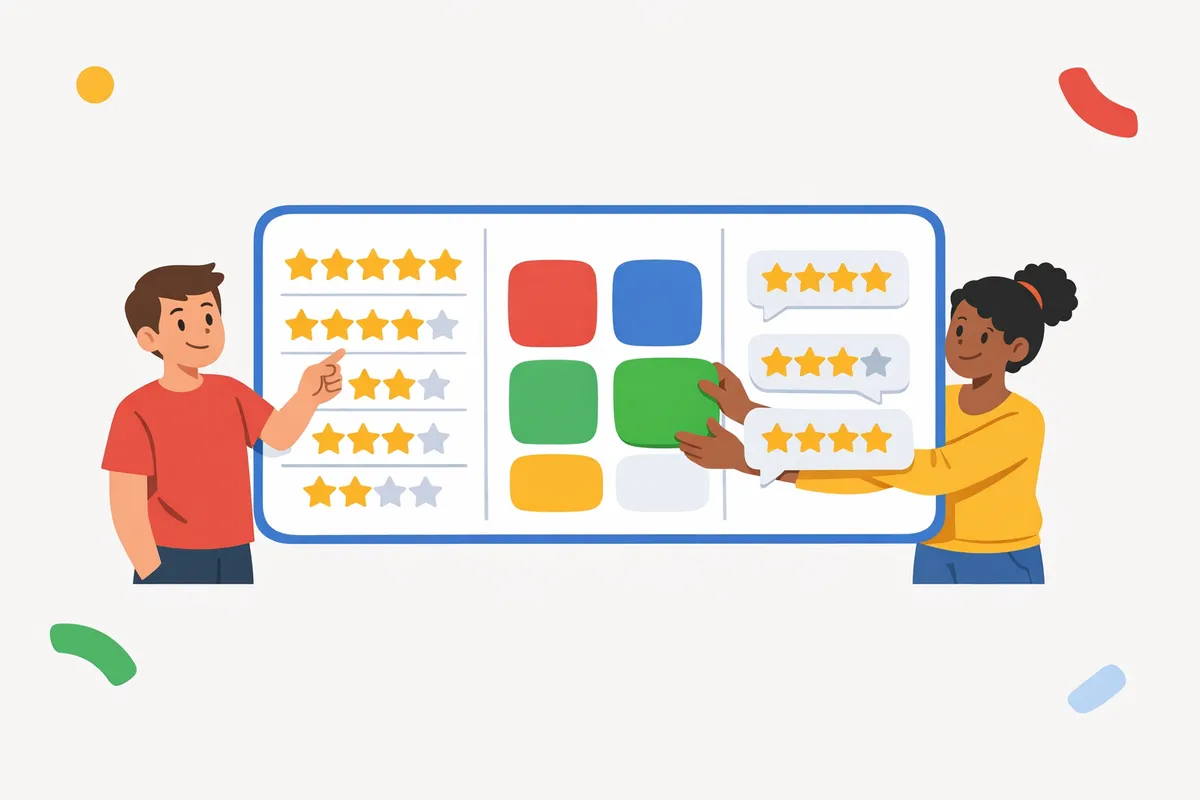 Customer Review Management Software for Multi-Platform Businesses Dashboard displaying customer review management software metrics across multiple app stores and local directories.