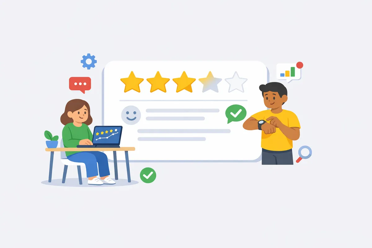 Customer Review Monitoring: Tools for Reputation Management Dashboard showing customer review monitoring metrics, sentiment analysis, and proactive reputation management alerts.