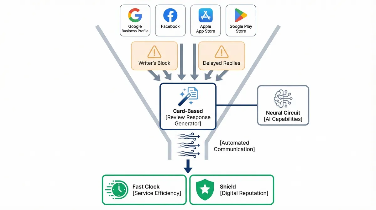 Visual representation of AI-enhanced customer communication efficiency and response speed.