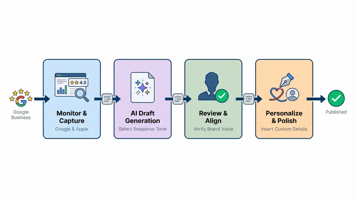 Step-by-step process for managing customer feedback effectively.