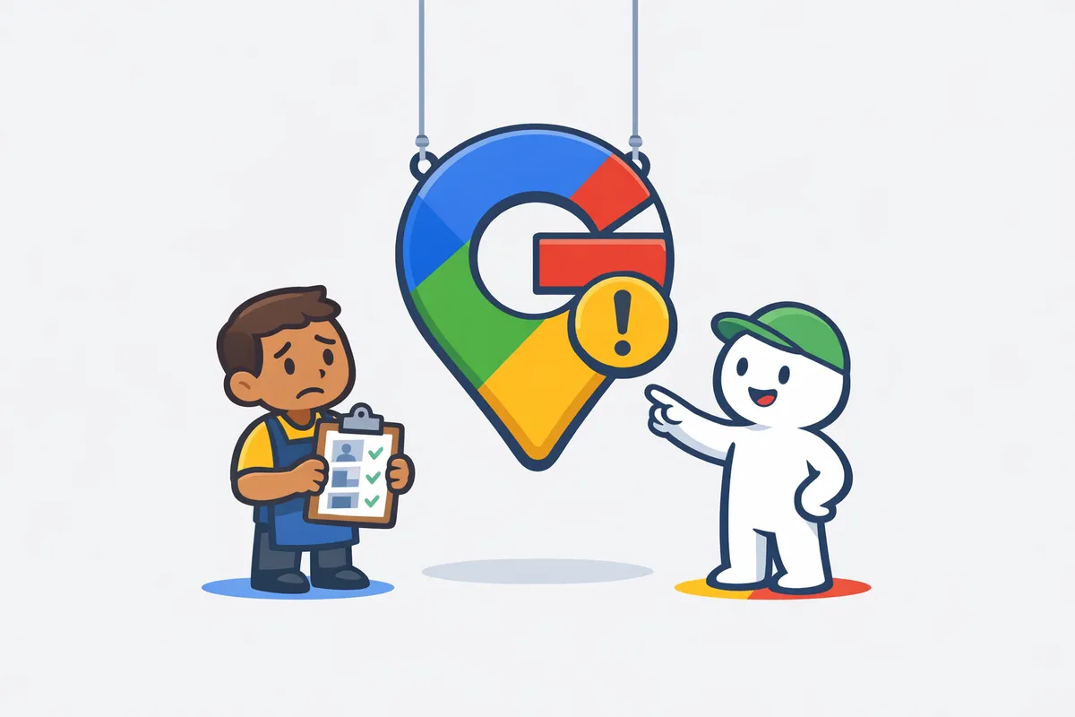 Google Business Profile Suspended? How to Appeal & Get Reinstated (2026) Red suspended notification over a Google Business Profile interface during an appeal process.
